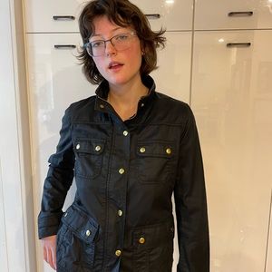 J. Crew Black Utility Jacket - US S